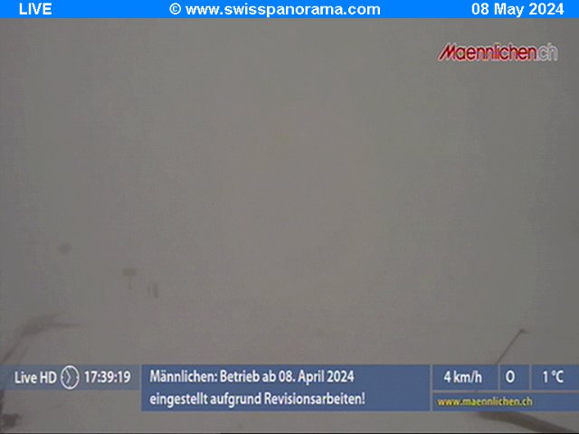 Webkamera Eiger, Mönch a  Jungfrau Top Ski Region